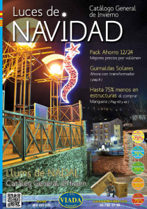 Catalogue des lumières de Noël 2015-16 (en espagnol)